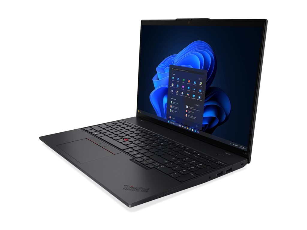 Lenovo ThinkPad L16 Gen 2 21SC - AMD Ryzen 5 Pro 215 / 3.2 GHz - Win 11 Pro - Radeon 740M - 16 GB RAM - 512 GB SSD TCG Opal Encryption 2, NVMe - 40.6 cm (16") IPS 1920 x 1200 - Wi-Fi 7, Bluetooth - Schwarz - kbd: Deutsch - mit 1 Jahr Lenovo Premier S